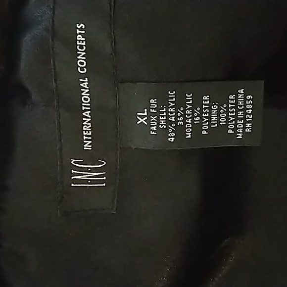 Faux Fur Jacket INC XL - Picture 7 of 9